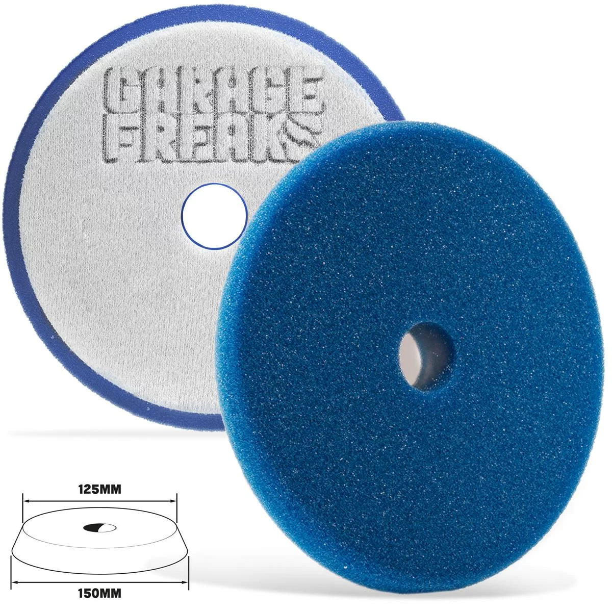 Garage Freaks Polierpad Shield Wax Foam Pad - ultra soft, blau, 150m